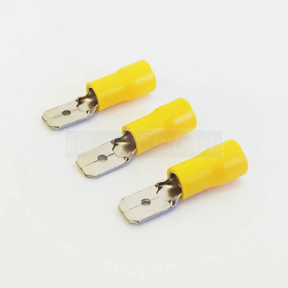 MDD5.5 series 100PCS/Bag Insulated female disconnector Cable Connector wire terminals pre-insulating terminals male terminal