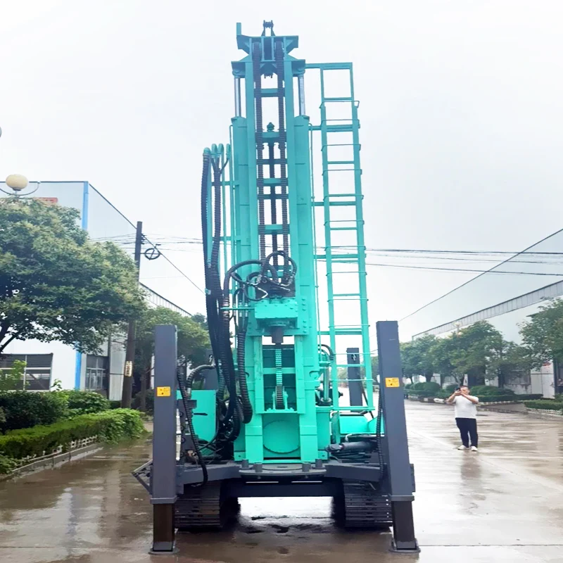 Profondità di perforazione della macchina per pozzi da trapano pneumatica personalizzata da 350 m a 600 m Impianto di perforazione per pozzi agricoli per macchina per pozzi d'acqua