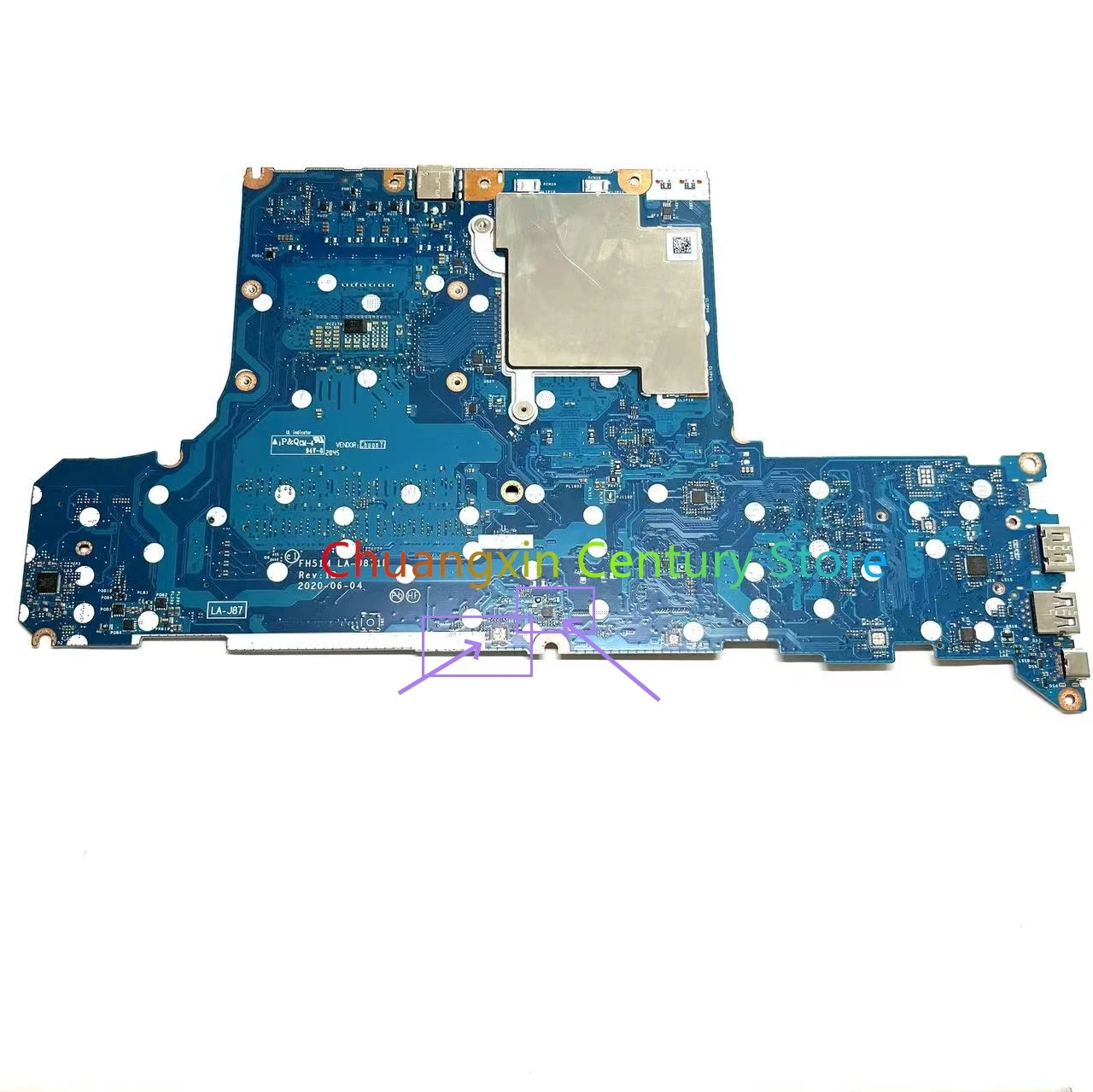 Suitable for Acer AN515-55 AN517-52 laptop motherboard FH51M LA-J871P with I5-10300H I7-10750H GTX1650/1650TI 4GB GPU 100% Test