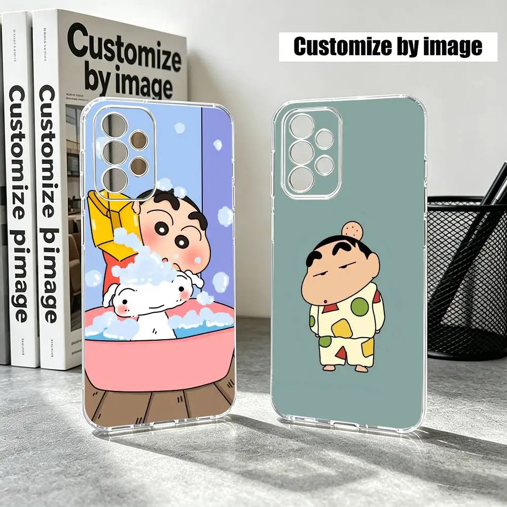 C-Crayon Shin-PC C-chan Cartoon   Phone Case For Samsung S25,S24,S21,S22,S23,S30,Ultra,S20,Plus,Fe Transparent Cover