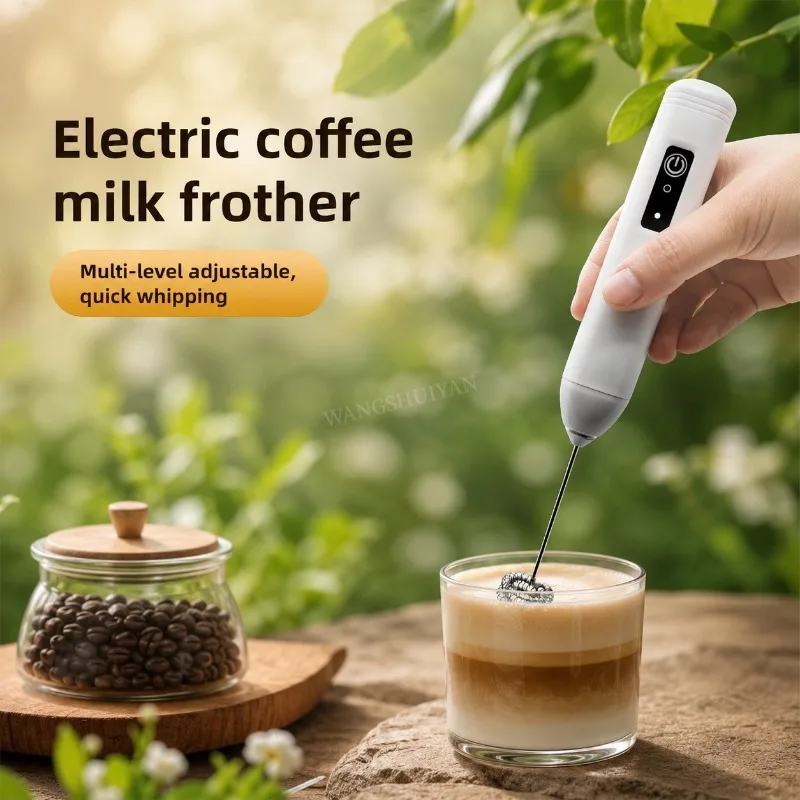 Portable Electric Milk Frothers Handheld Blender USB Mini Coffee Maker Whisk Mixer Cappuccino Cream Egg Beater Food Blender