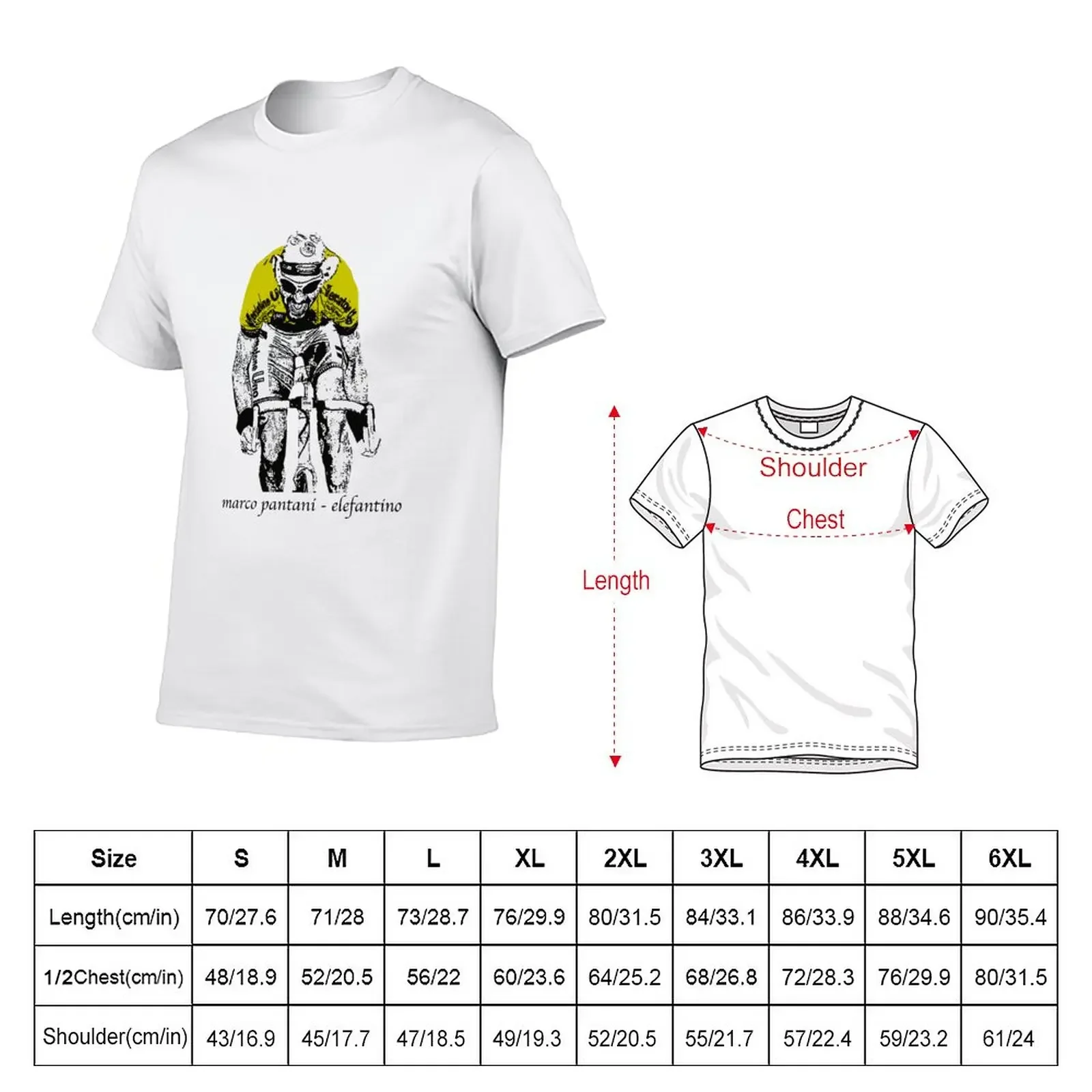 Le Tour: Marco Pantani T-Shirt oversizeds cute tops T-shirt men