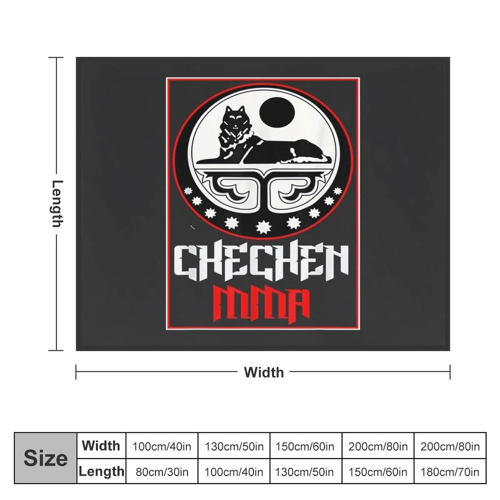 Chechen MMA Chechnya Fight Throw Blanket Plush For Sofa Thin Blankets