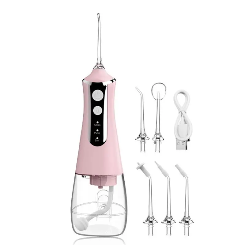 

Портативный ирригатор ABUU для полости рта: водоструйный очиститель зубов высокого давления, 1600-800 циклов использования