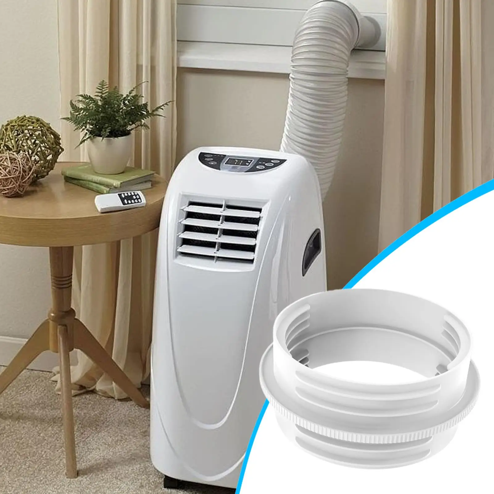 Air Conditioner Hose Connector Universal AC pipe Adapter Portable AC Unit Vent Hose Coupler for Ventilation Cooling Heating