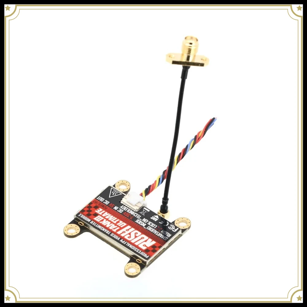 

5.8GHz FPV VTX 48CH 25mW-800mW Adjustable RushFPV Tank III Video Transmitter Stable Signal for RC Racing Drone