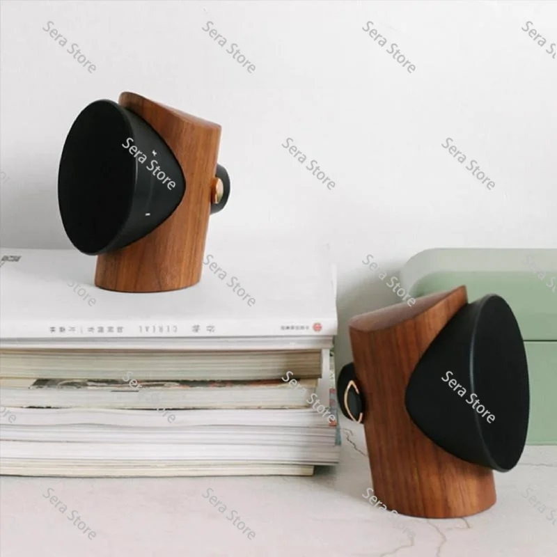 Bluetooth Speaker/black Walnut Solid Wood TWS True Wireless Stereo Desktop Stereo Gift