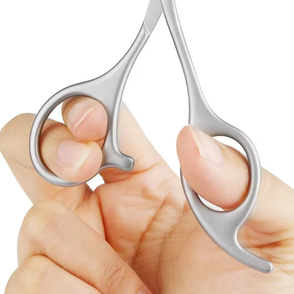 Nowe Nożyczki do Brwi ze Stali Nierdzewnej Metalowa Tekstura Uniwersalny Modelator Trymer do Brwi Wbudowany Grzebień Narzędzie do Pielęgnacji Narzędzie Kosmetyczne