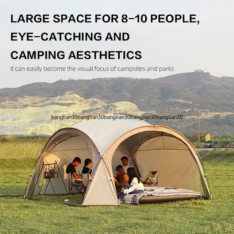 Canopy Outdoor Dome Door Curtain Yurt Windproof Rainproof Awning Camp Big Tent
