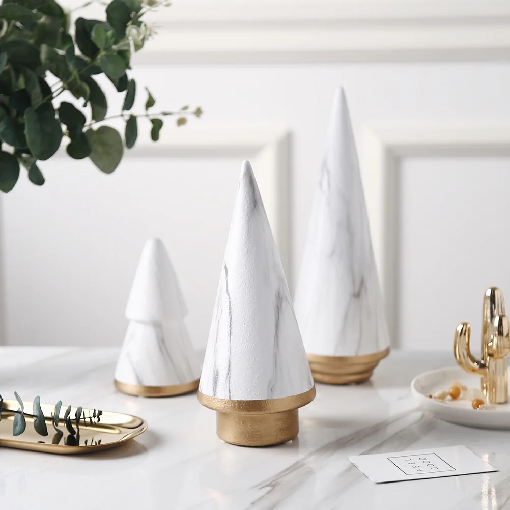 

Ceramic Christmas Tree Decoration Modern Minimalist Design Perfect Gift for Kids Family Friends Colleagues White Size L