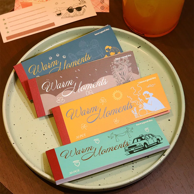 livro-de-adesivos-good-day-serie-warm-time-adesivos-longos-diy-com-tema-de-cura-e-vida-4-tipos-bloco-de-notas-papelaria