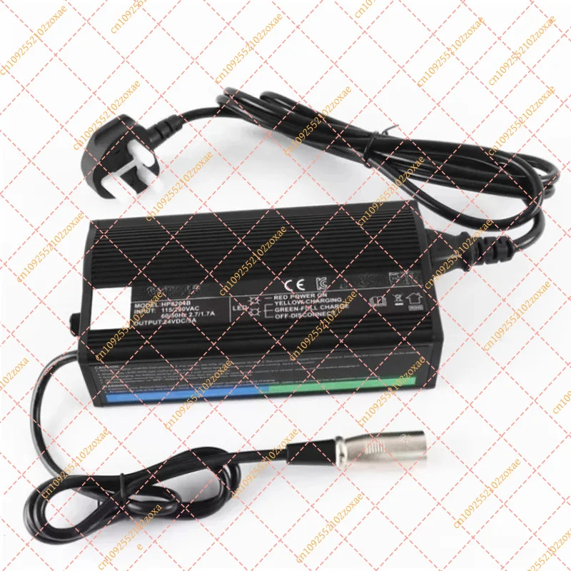 24V 5A Lead Acid Battery Charger for AGM GEL, Mobility Scooter Wheelchair, CE UL ROHS KC Certified Power Supply Adapter