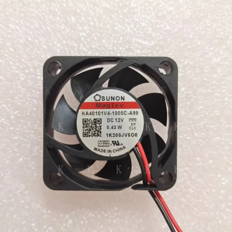 

C 1 pcs FOR SUNON Fan HA40101V4-1000C-A99 DC12V 0.43W 4010 4cm 2 wire cooling fan