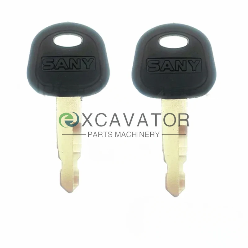 

2 PCS Heavy Equipment Ignition Switch Key For Sany Machine Excavator Loader