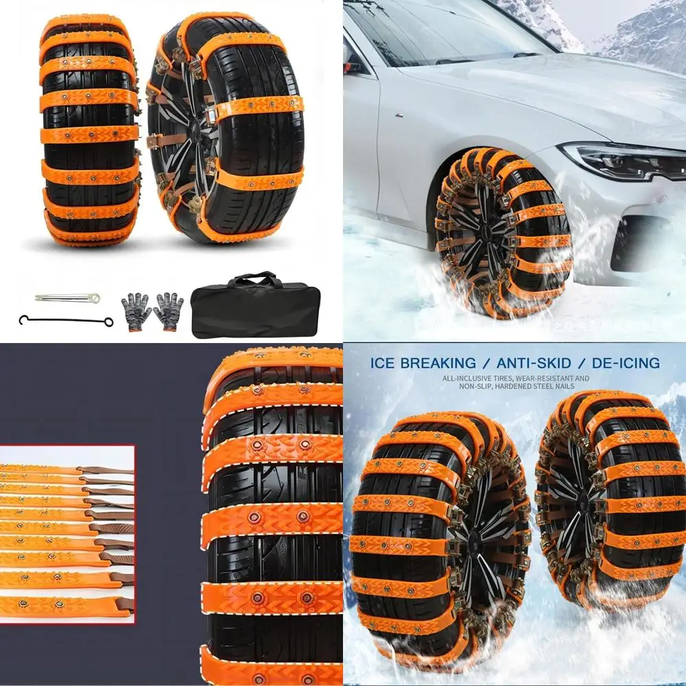 

Зимние цепи, 10 шт., шины, противоскользящие автомобильные регулируемые универсальные аварийные утолщенные противоскользящие улучшенные, зимнее вождение Securi