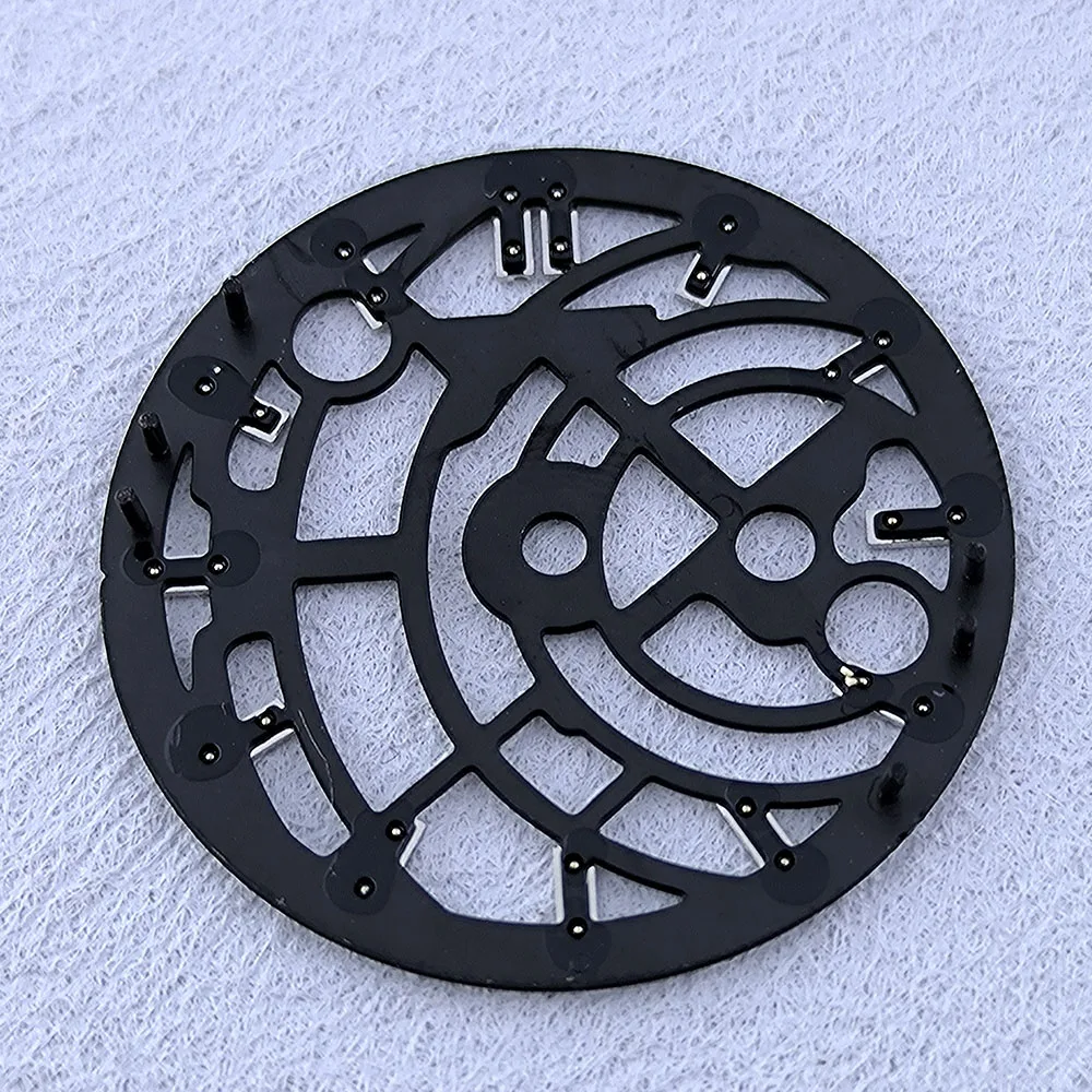 NH70 Полый циферблат для мужских часов, черный, синий циферблат, 28,5 мм, набор рук, синий светящийся циферблат, инструменты для ремонта механизмов NH70