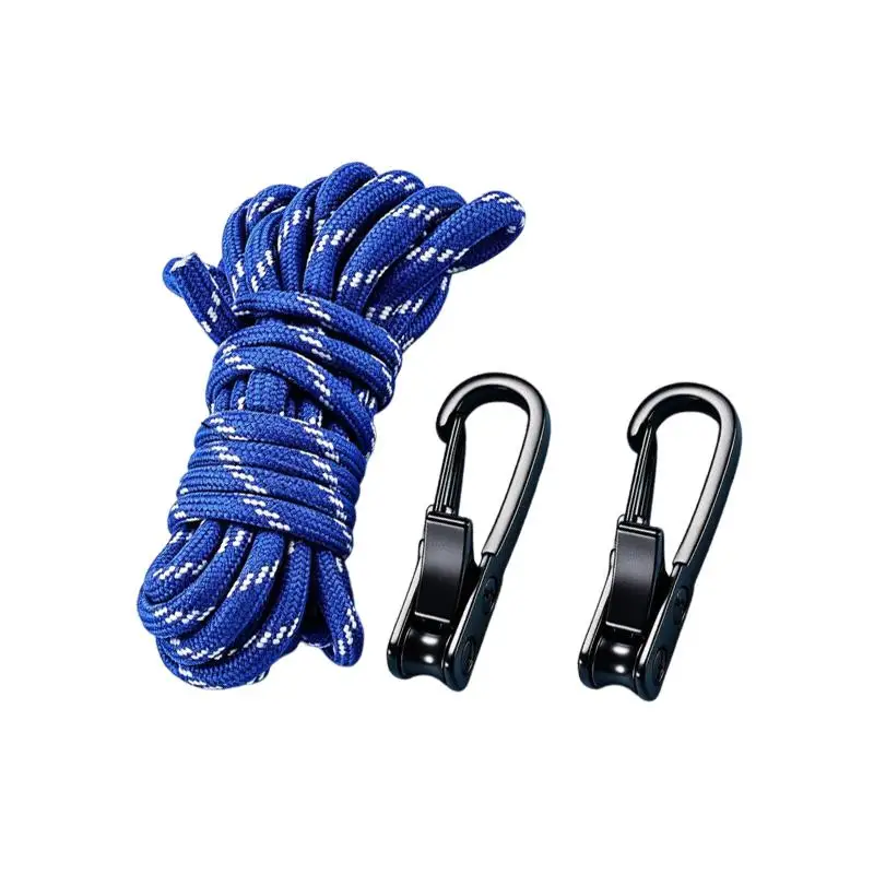 Verstellbarer Hochleistungs-Seilspanner mit Anti-Rutsch-Rolle und Spannschnallen für Camping, Zelt, Markise, Rucksackreisen und Wandern – Detail 3