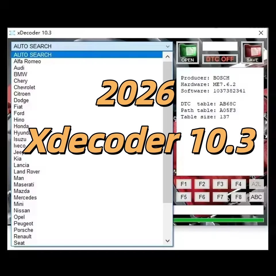 2026 Xdecoder 10.3 Full Version DTC Remover Crack for Hyundai/VAG EDC15 EDC16 EDC17 - Keygen Included - DTC off Delete Software