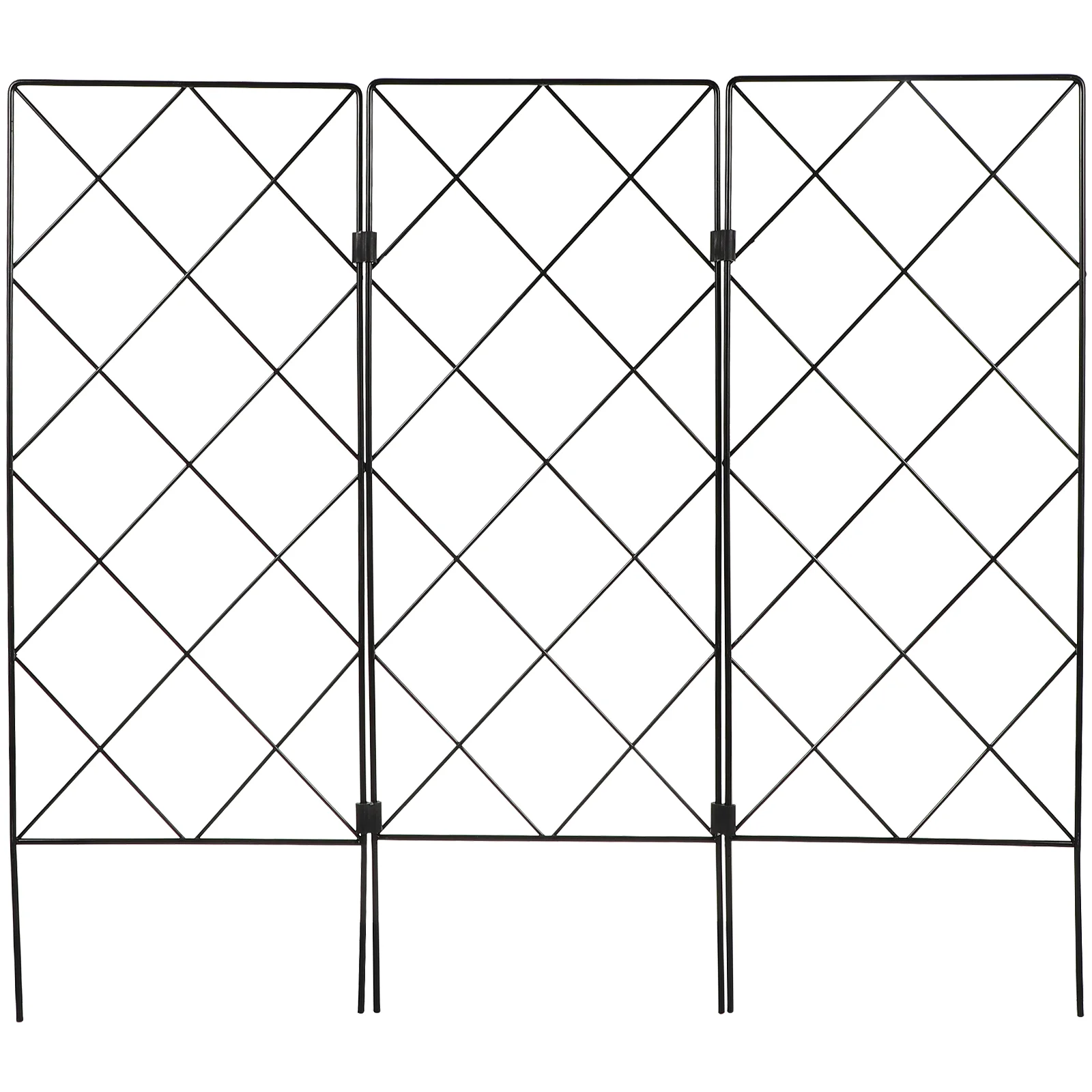 Garden Trellis Support Wire Lattice Grid Foldable Gardening Support Stand Plant Pillar Climbing Stand Clematis Cucumber