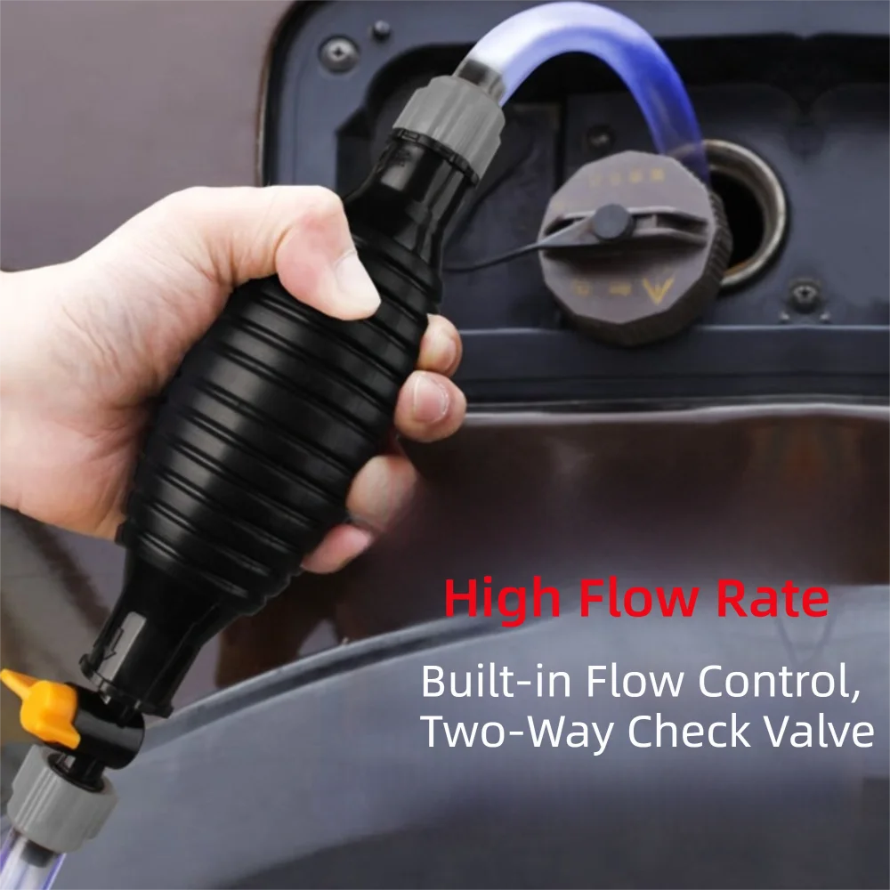 Syphon Transfer Portable Manual Fuel Pump Durable Multi-function Petrol Transfer Pump Suction Device Universal