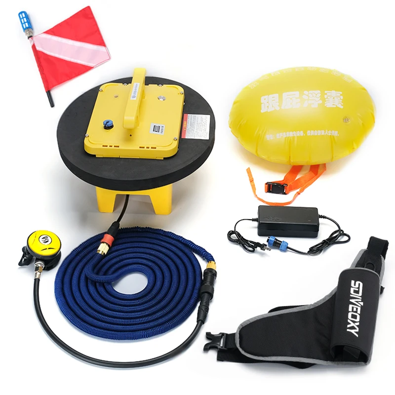 Diving at 20m with 9-hour Endurance Mini Diving Breathing Apparatus Electric Underwater Breathing Apparatus Fishing Equipment