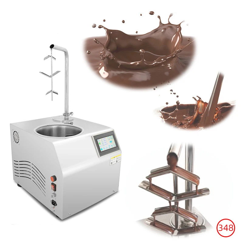 Electric 7L Chocolate Melter Tempering Machine Molding Machine for Chocolate Making Food Grade Stainless Steel NP-348