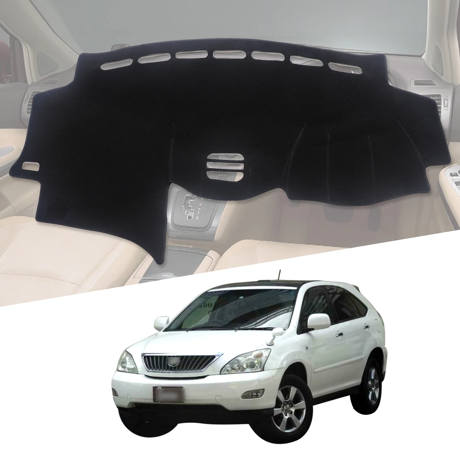 Dash Mat Dashmat for Toyota Harrier 30 series 2003 ~ 2013 for Lexus RX 2004 - 2009 Dashboard Cover Pad Carpet