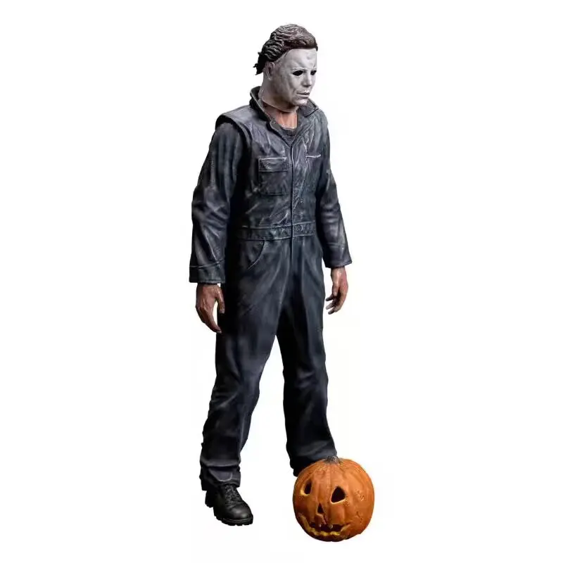 New Arrival Michael Myers Figure With Pumpkin Halloween Ultimate Action Figure Toy Decor Christmas Gift Halloween Horror Toys view 3