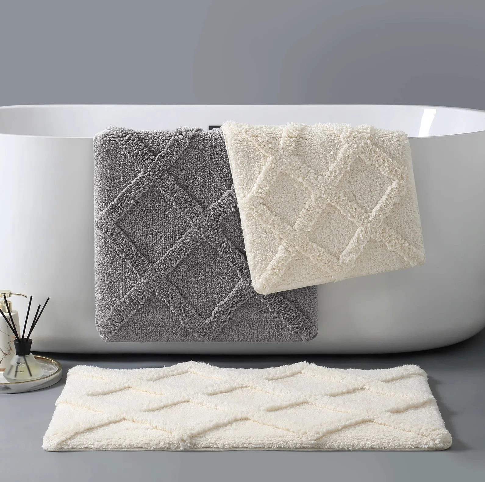 

Высококачественное гостиничное напольное полотенце из чистого хлопка, нескользящее, впитывающее, утолщенное, для ванной и туалета