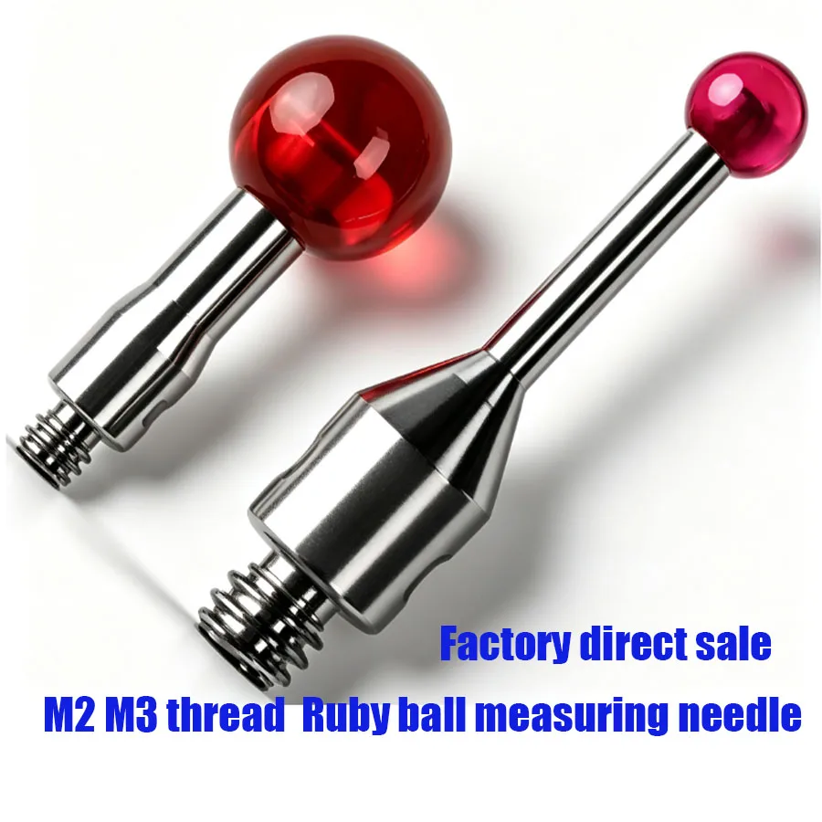 Three coordinate measuring machine stylus 3D coordinate measuring needle M2/M3 ruby ball head