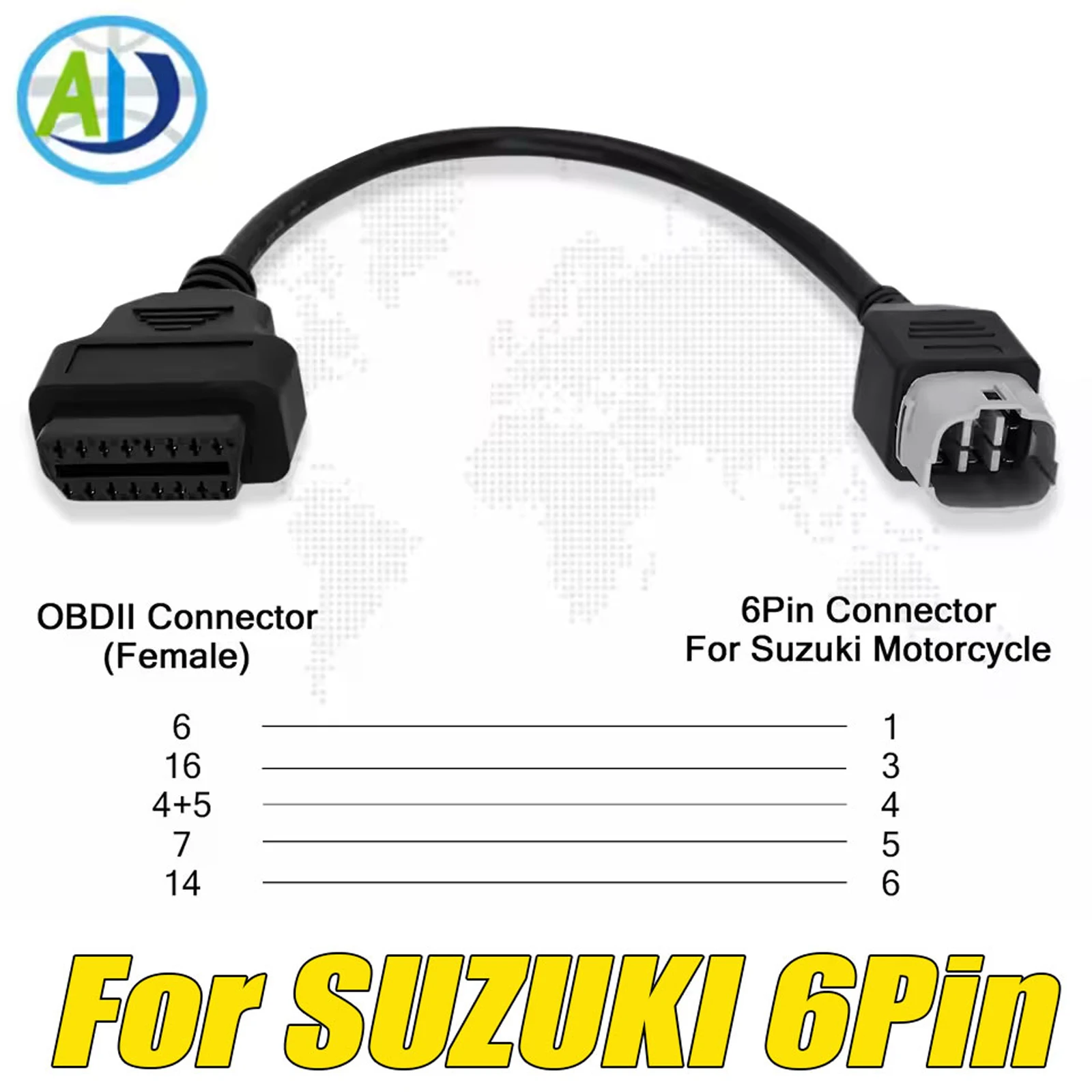 OBD2 мотоциклетный кабель для KTM/YAMAHA/HONDA OBDII адаптерный кабель для SUZUKI/Ducati/Kawasaki/Harley OBD2 адаптер соединительный кабель
