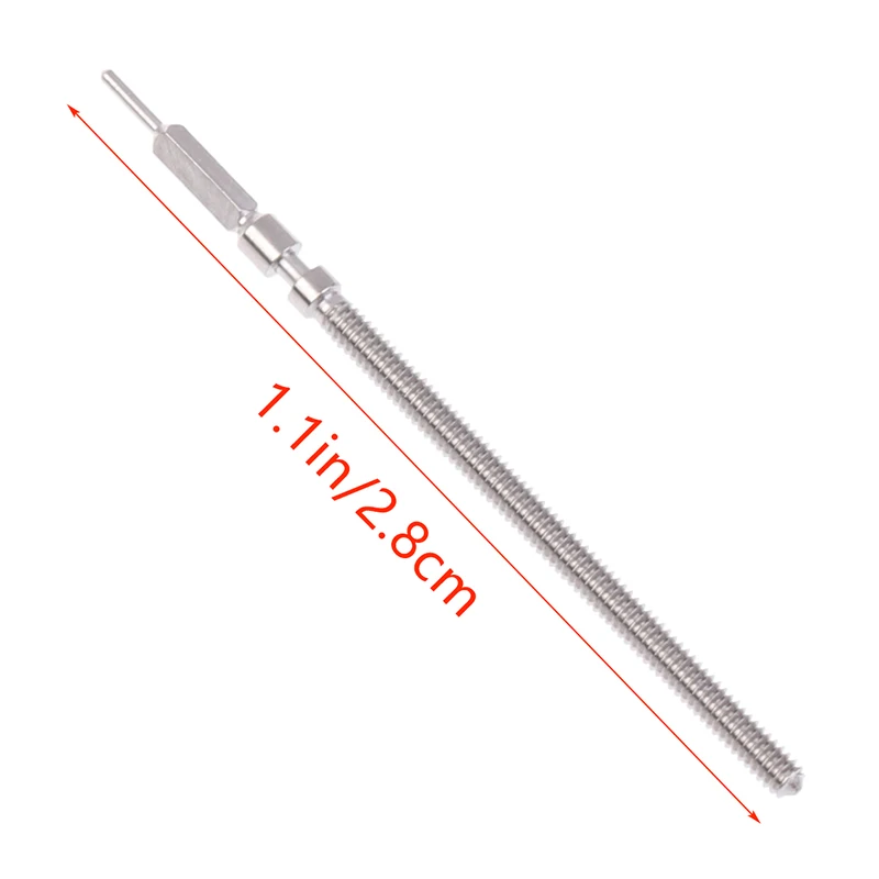 2 шт., детали стальной короны, комплект стальных стержней для часов, подходит для ETA 6497 6498 ST3600/3601, аксессуары для часов с механизмом