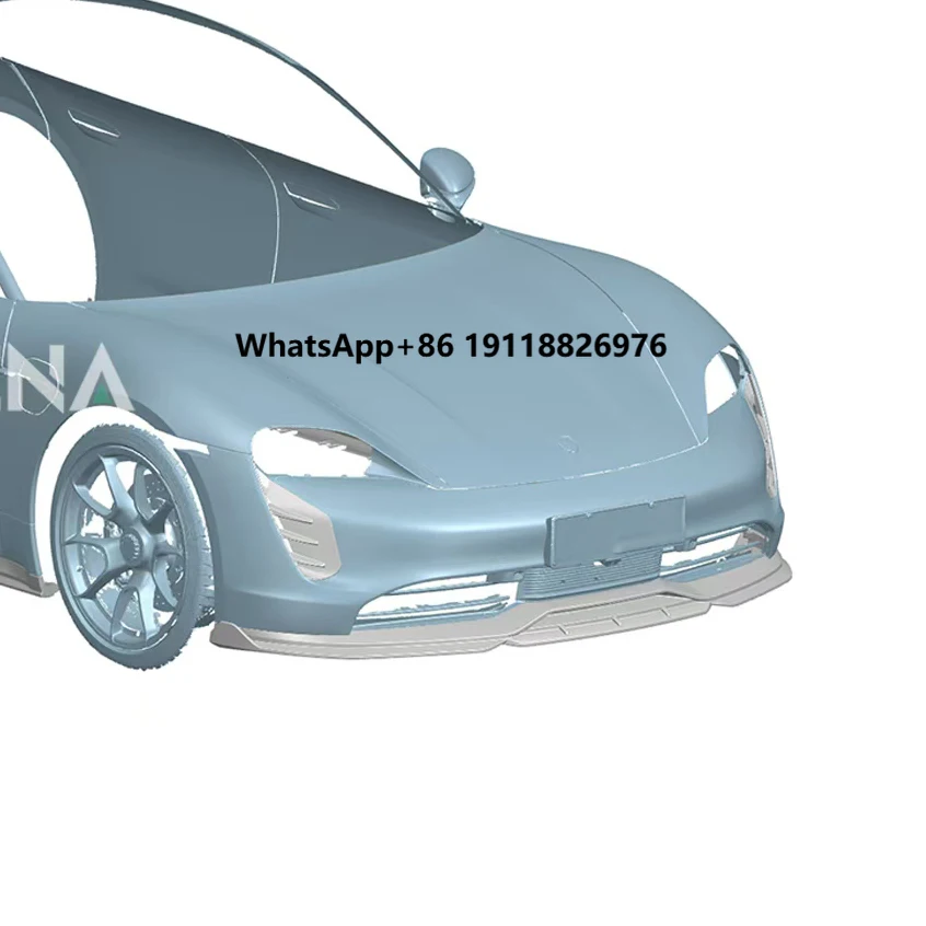 

Aulena Dry Carbon Front Lip Headlight Decorative Part V1 Side Skirts Rear Diffuser Rear Spoiler for Porsche Taycan