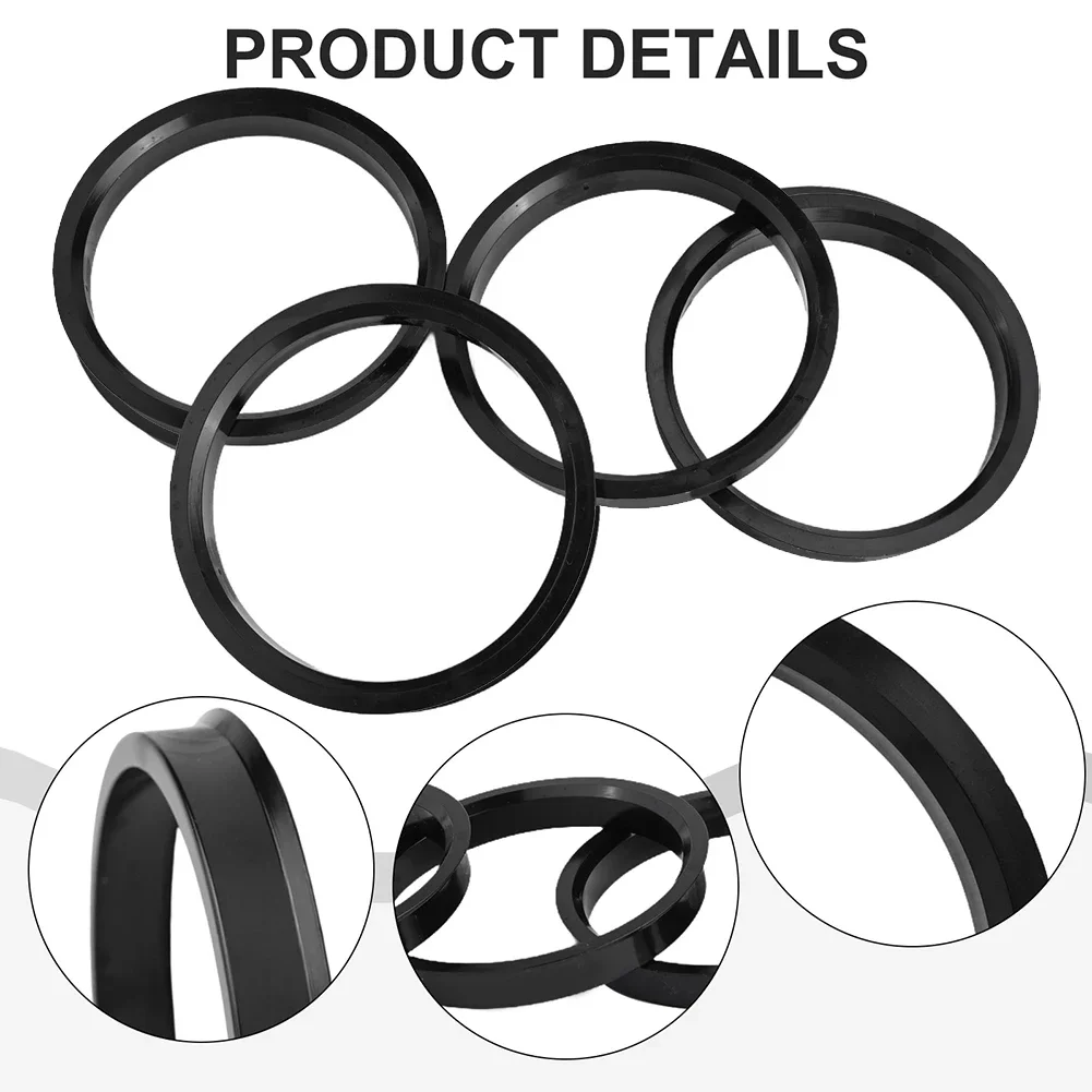4pcs Car Wheel Hub Rings For BMW For Range Rover Wheels For Transporter T5, T28, T32 And Many Other Vehicles Accessories