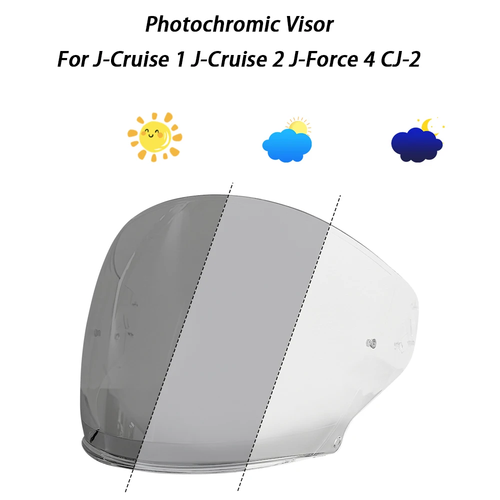 

Фотохромный козырек для шлема для shoei J-Cruise 1 J-Cruise 2 J-Force 4 CJ-2