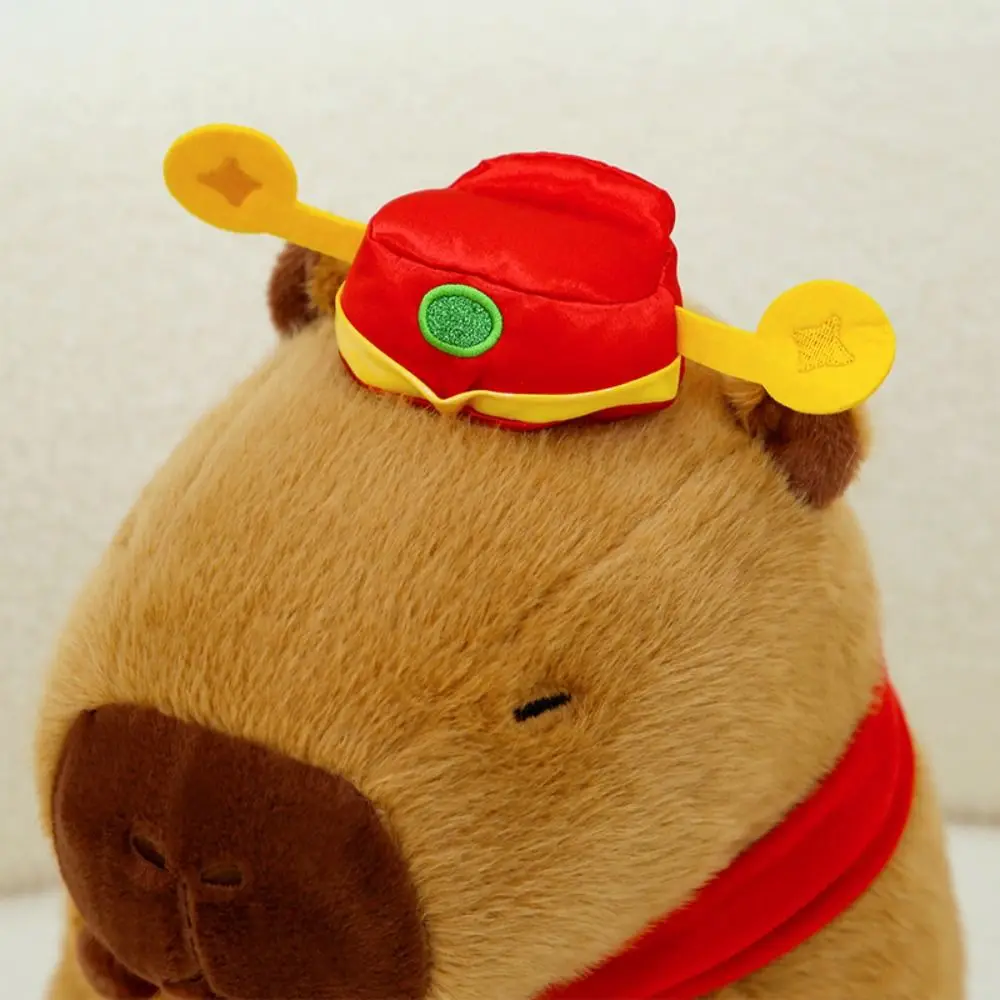 น่ารักสไตล์ปีใหม่ Capybara ตุ๊กตา Plush ผ้าฝ้าย PP นุ่มจําลอง Capybara ของเล่น 30 ซม. ตุ๊กตา Capybara ตุ๊กตาของขวัญวันเกิด