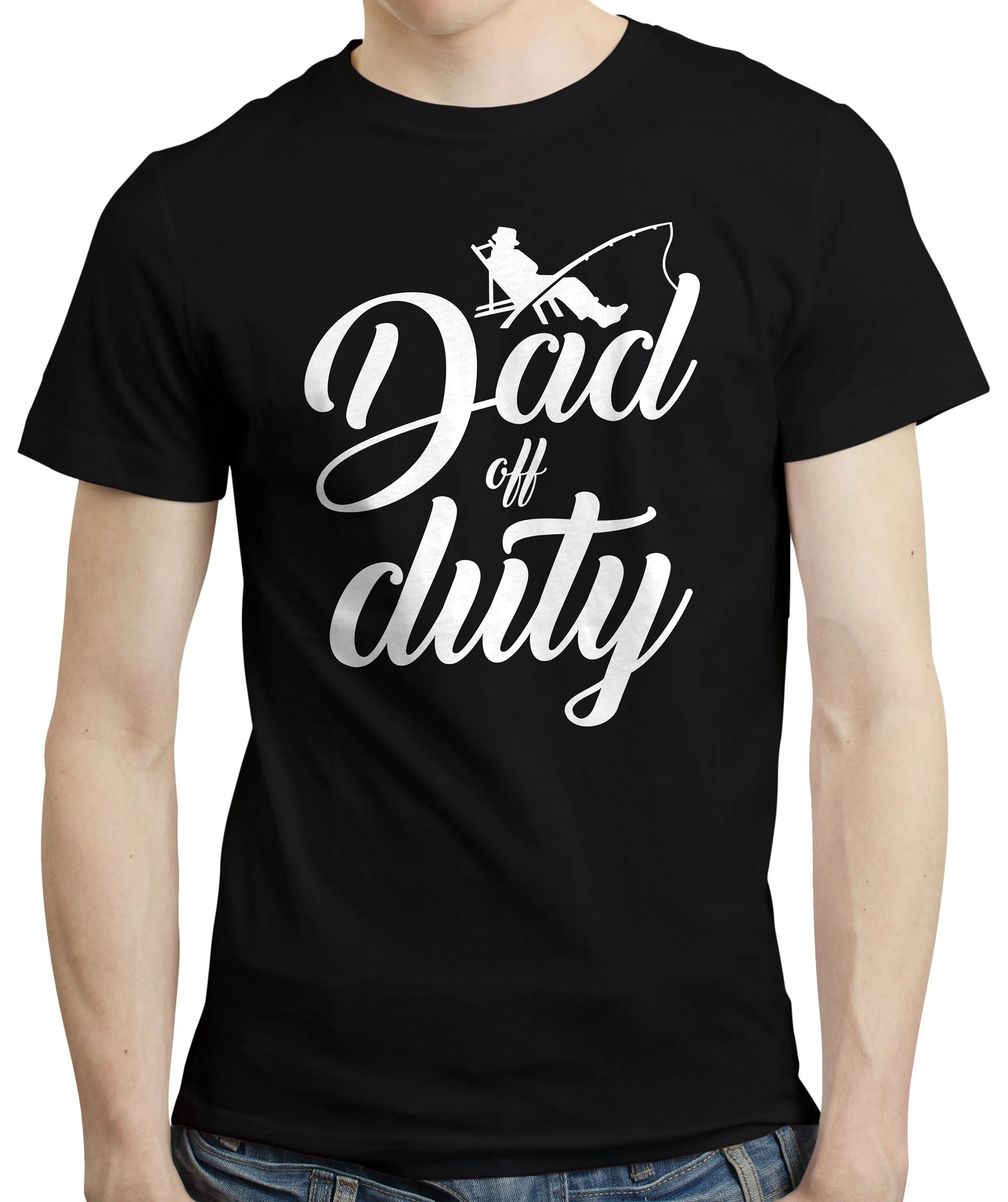 

Dad Off Duty Funny Fishing Father Birthday Christmas T shirt