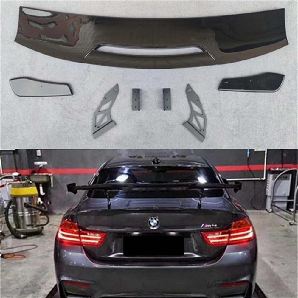 For BMW Coupe F30 F80 F82 E90 E46 E92 M3 M4 Spoiler MAD Style 100% Carbon Fiber Universal Rear Wing Spoiler