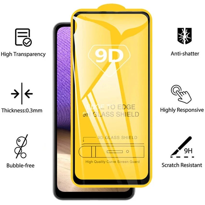 Protecteur d'écran en verre 9D pour Samsung, Guatemala Glass, S23, S24 Ultra, S22, S21, S20 FE, S10e, S10 Lite, Note 20, 10 Lite, M52, M51, M32, A54