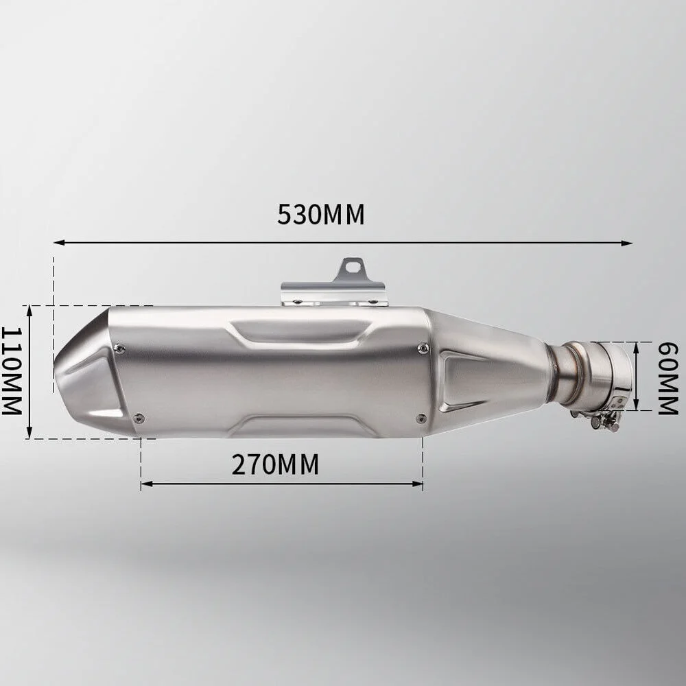 Für Kove 450 Rally 2023 Auspuffsysteme Auspuffrohre Auspuff-Verbindungsrohr Slip-On 60mm Schalldämpfer-Endrohr Motorrad – Detail 2