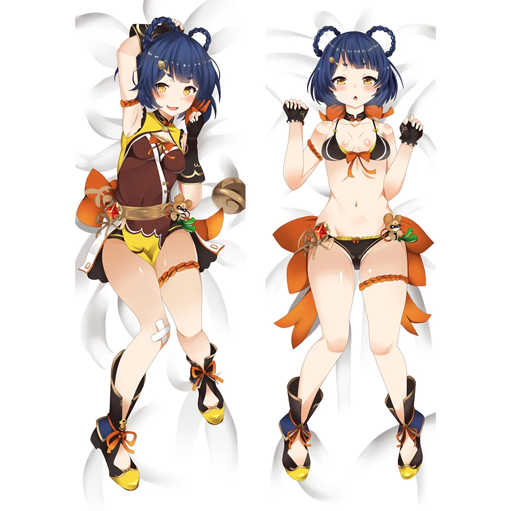 50x180cm Anime Game Genshin Impact Xiangling Guoba Cosplay Dakimakura Pillow Case Hugging Body Prop