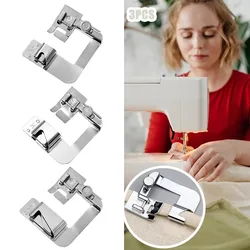 1/3Pcs Sewing Machine Presser Foot  Rolled Hem Feet Set Household Multifunctional Electric Sewing Machine Accessorie