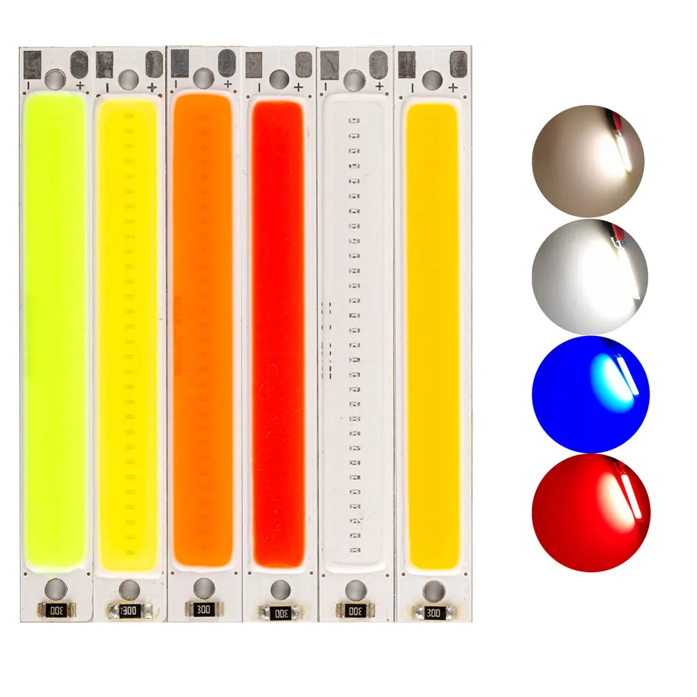 60x8mm 3W DC 3V 6V Chip LED na pokładzie drążek LED źródło światła dla DIY lampa robocza rowerów