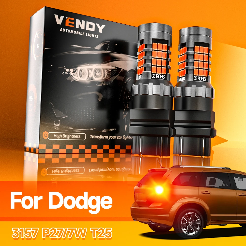 2 uds luz de freno LED lámpara Blub 3157 3057 T25 para Dodge Caliber Challenger Journey Grand Carava Avenger Viper Ram 1500 2500 3500