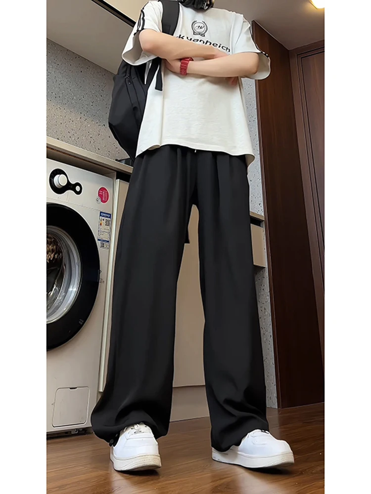 

Bla Qui-Dry Ice Silk Casual Sports Pants for Men Summer American High Street Loose Outdoor Sun Protection Trousers