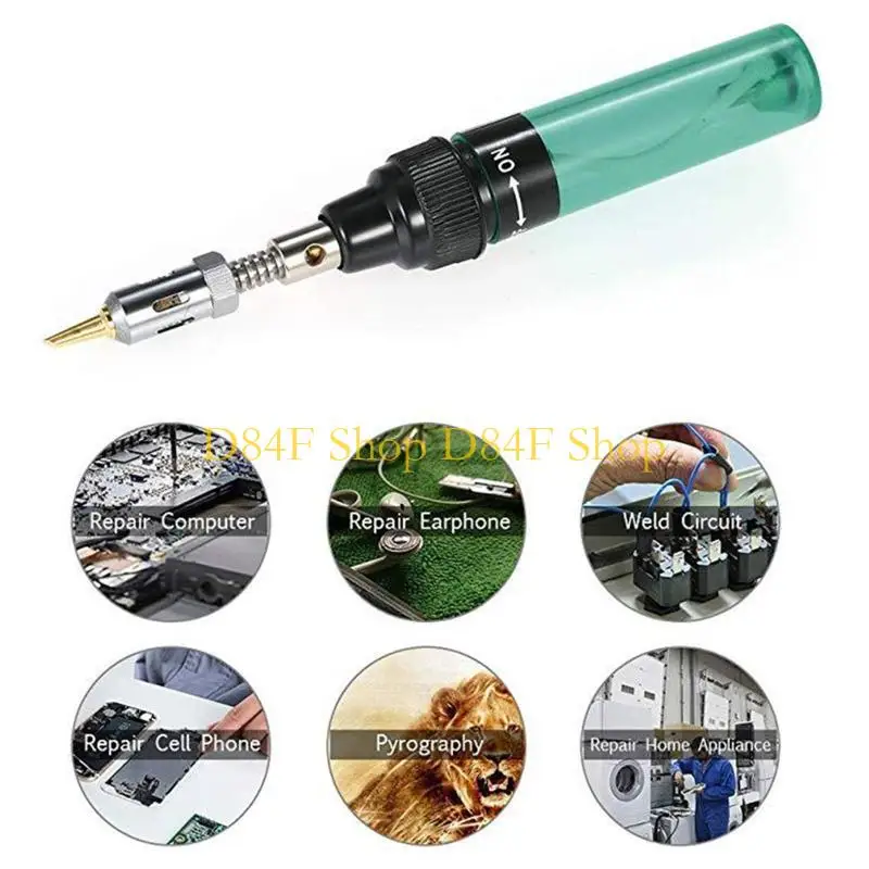 

D84F Electric Gas Welder Handheld Welding Tool Cordless Gas Soldering Iron Repair Set