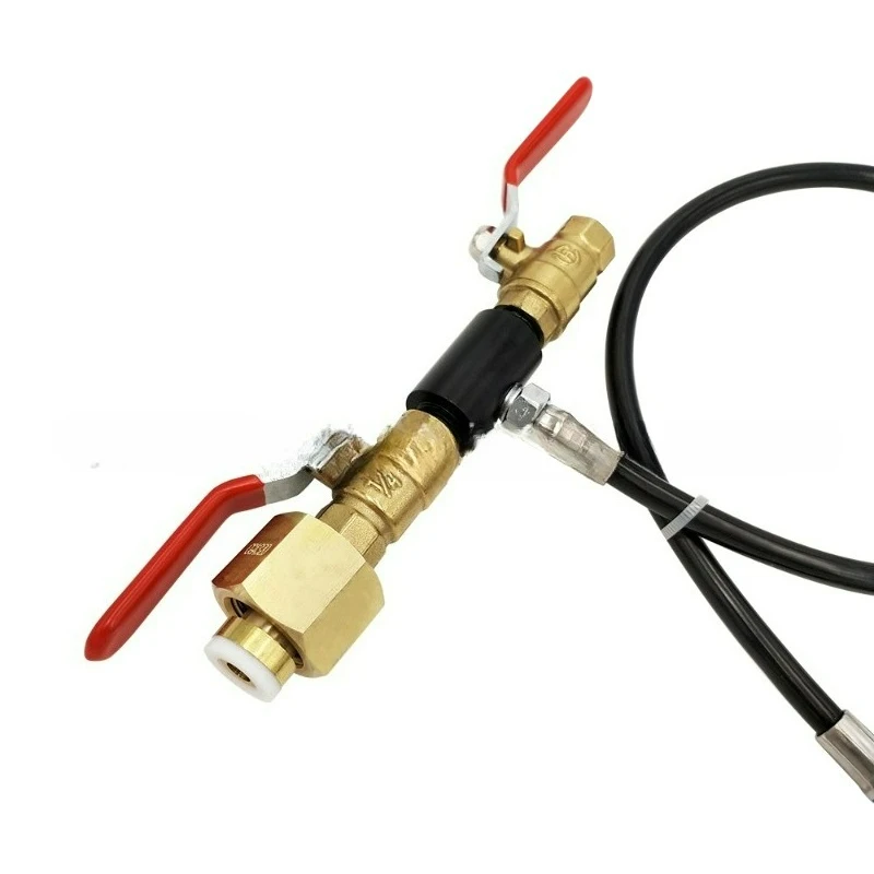 Suitable for CO2 soda gas cylinder CO2 inflatable connector with 24 inch hose large to small