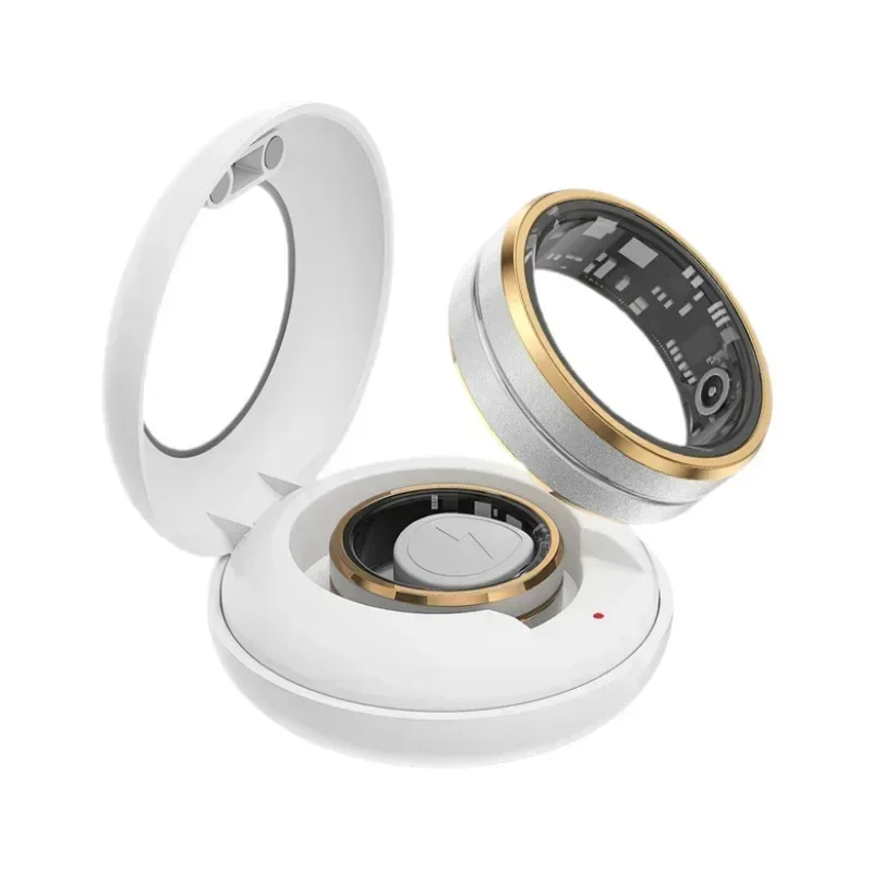 

Smart Ring Men Women Steel Shell Sleep Health Monitoring 3ATM Waterproof Multi-sport Modes Ring For Xiaomi For Huawei For IOS