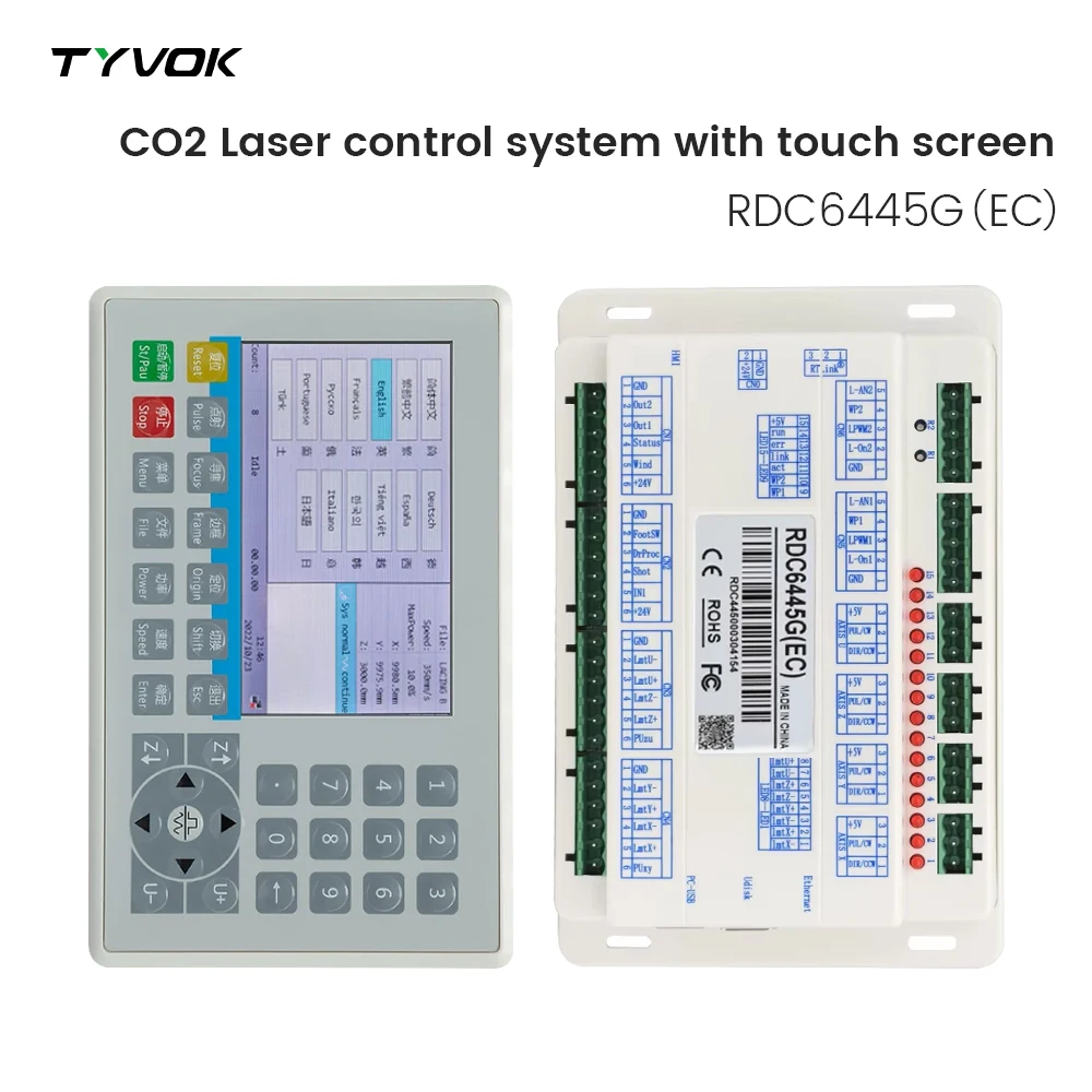 

Контроллер Tyvok Ruida RDC6445G RDC6445S для обновления лазерного гравировального станка Co2 RDC6445G RDC6442 Контроллер лазерной резки Co2