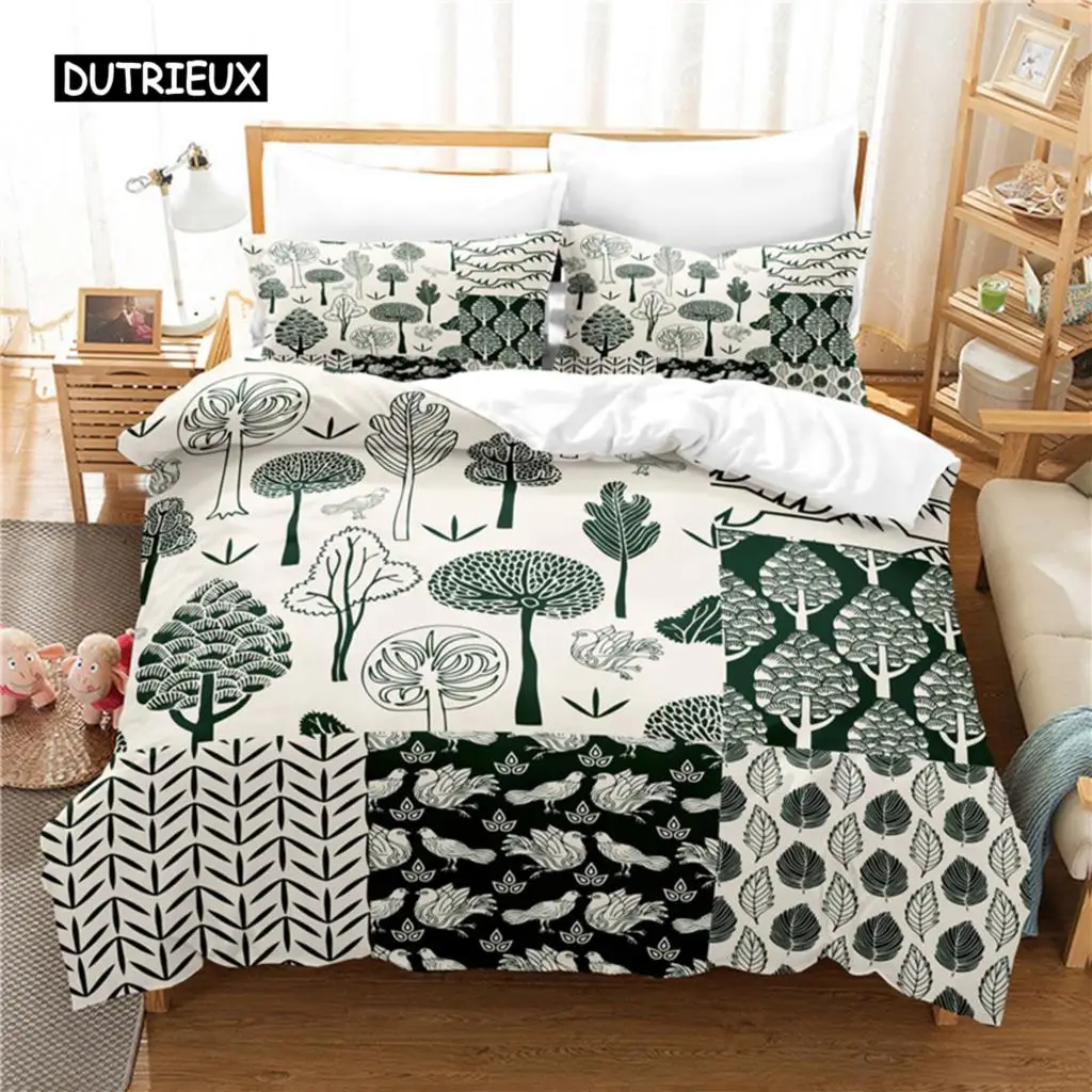 

Forest Pattern Painting Bedding Set Duvet Cover Set Bedding Digital Printing Bed Linen Queen Size Bedding Set Fashion Design